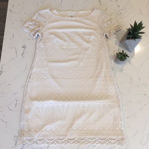 London times cream dress